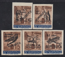 España Spain Barcelona NE 17/21 1936 Ayuntamiento De Barcelona  MNH - Barcelona