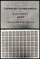 Exposición Internacional Barcelona 1929 Sellos De Propaganda Serie Galí - Barcelone