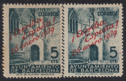 Barcelona 21/22 1939 Ayuntamiento De Barcelona MNH - Barcellona