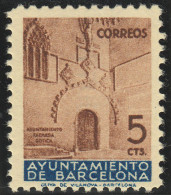 Barcelona 13 1936 Puerta Gótica Del Ayuntamiento MNH - Barcelona