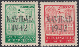 Barcelona SH 40/41 1942 Navidad MH - Barcelone