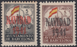 Barcelona SH 31/32 Navidad 1941 MNH - Barcelona