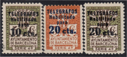 Barcelona Telégrafos 4/8 1934 Ayuntamiento Barcelona MH - Barcelona