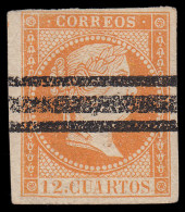 España Spain Barrados NE1S 1856-59 Isabel II - Otros & Sin Clasificación