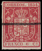 España Spain Barrados 24 1854 Escudo De España - Otros & Sin Clasificación