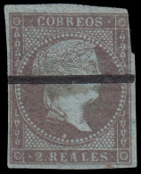 España Spain Barrados 42 1855 2 Reales Isabel II - Otros & Sin Clasificación