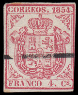 España Spain Barrados 33 1854 Escudo De España - Otros & Sin Clasificación