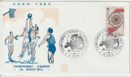 France 1983 Championnat D'Europe Basket-ball Caen - Matasellos Conmemorativos