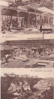 2810	105	Carrieres Du Hainaut, Vue D’ensemble – Chantiers De Taille – La Marbrerie, Les Polissoirs (3 Cartes) - Soignies