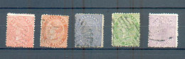 B 171 - QUEENSLAND - YT 41-41a-42-44-44A ° Obli - Used Stamps