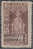 España Beneficencia Huérfanos Correos NE 33 1938 Año Compostelano MH - Wohlfahrtsmarken