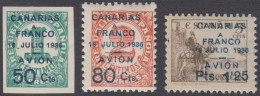 España Spain Canarias 11/13 1937 Canarias A Franco MNH - Otros & Sin Clasificación