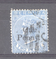 Bermudes   :  Yv  9  (o)  Dentelé 14 ,  Filigrane CC - Bermuda