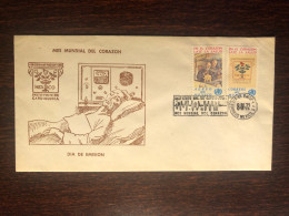 MEXICO FDC COVER 1972 YEAR CARDIOLOGY HEART HEALTH MEDICINE STAMPS - Mexique