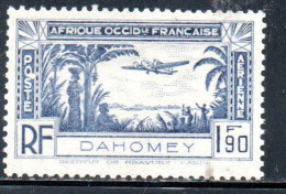 DAHOMEY 1940 AIR POST MAIL POSTE AERIENNE AIRMAIL PLANE 1.90fr MH - Neufs