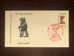 MEXICO FDC COVER 1989 YEAR GERONTOLOGY HEALTH MEDICINE STAMPS - Mexico