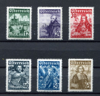 1933.AUSTRIA.OSTERRREICH.YVERT 431/36*.NUEVOS CON FIJASELLOS(MH).CATALOGO 240€ - Ungebraucht