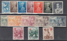 España Spain Año Completo Year Complete 1951 Sin 1088/89 Y 1090 MH - Full Years