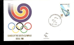 SEOUL 1988 ANNULLO SPECIALE NUOTO AFFRANCATURA TUFFI - Kunst- Und Turmspringen