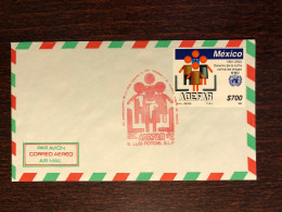 MEXICO FDC COVER 1990 YEAR DRUGS NARCOTICS HEALTH MEDICINE STAMPS - Mexique