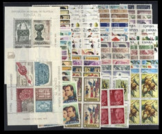 España Spain Año Completo Year Complete 1975 Bl.4 MNH - Volledige Jaargang