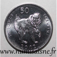 SOMALIE - KM 111 - 50 SHILLINGS 2002 - Singe Mandrill - SPL - Somalie