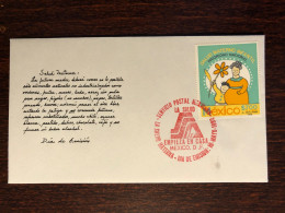 MEXICO FDC COVER 1990 YEAR PREGNANCY MOTHER HEALTH MEDICINE STAMPS - Mexico