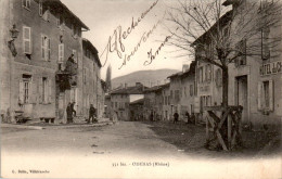 Odenas Canton De Belleville Intérieur Du Village Rhône 69460 N°351 Bis Dos Non Divisé Cpa Voyagée En 1904 TB.Etat - Sonstige & Ohne Zuordnung