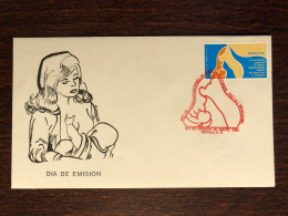 MEXICO FDC COVER 1991 YEAR BREAST FEEDING HEALTH MEDICINE STAMPS - Mexique