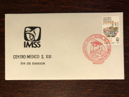 MEXICO FDC COVER 1992 YEAR HOSPITAL HEALTH MEDICINE STAMPS - Mexique