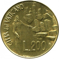 VATICANO GIOVANNI PAOLO II  200 Lire ANNO 1991 - Vatican