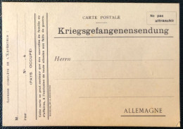 Allemagne - WW1 - Carte De Guerre, Prisonnier... - (B213) - Cartas & Documentos