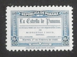 PANAMA YT PA 125 NEUF**MNH "JOURNAL LA ESTRELLA" ANNÉE 1953 - Panama