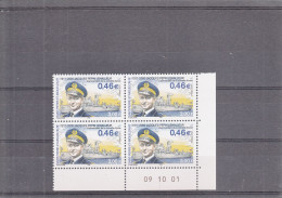 ST PIERRE ET MIQUELON  N° 756  CDT J. PEPIN   BLOC DE 4 COIN DATE  NEUF XX   09.10.01 - Unused Stamps
