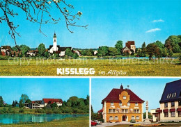 73179215 Kisslegg Ortsansicht Mit Kirche Rathaus Uferpartie Am See Kisslegg - Kisslegg