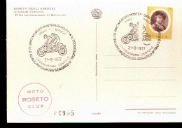 CARTOLINA CON ANNULLO SPECIALE CAMPIONATO ITALIANO MOTOCROSS SENIORES (vedi Fronte Retro) MONTEPAGANO Numerata 965/1000 - Moto