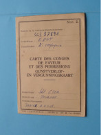 GUNSTVERLOF- En VERGUNNINGSKAART 66/37891 Nivelle ( Tournay ) 1966 ( See/Zie/voir > Scans ) ! - Documentos