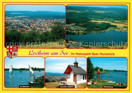 73179163 Losheim See Panorama Naturpark Mosel Saar Hunsrueck Stausee Strandleben - Losheim