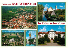 73179094 Bad Wurzach Kurzentrum Partie An Der Ach Schloss Marienbrunnen Fliegera - Bad Wurzach