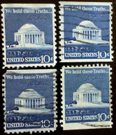 N° 1008 A Mémorial De Jefferson USA - "We Hold These Truth...", Jefferson 10c., Timbre Etats-Unis (1973) Oblitéré USA - Oblitérés