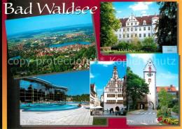 73179062 Bad Waldsee Fliegeraufnahme Waldsee Therme Schloss Rathaus Wurzacher To - Bad Waldsee