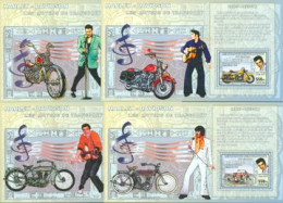 CONGO KINSHASA 2006 - Harley Davidson Et Elvis Presley - 4 BF - Mint/hinged