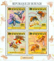 BURUNDI 2014 - Abeilles - Feuillet 4 X 3440 BIF  - Unused Stamps