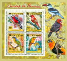 Burundi 2014 - Les Oiseaux Du Burundi - Oiseaux Chanteurs - Bloc Collectif - Unused Stamps