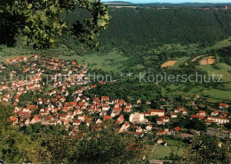 73179057 Bad Ueberkingen Panorama Blick Von Den Hausener Felsen Ins Tal Bad Uebe - Bad Überkingen