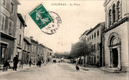 Orliénas Canton De Mornant La Place Rhône 69530 Cpa Voyagée En 1910 En TB.Etat - Sonstige & Ohne Zuordnung