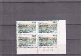 ST PIERRE ET MIQUELON   SAISONS AUTOMNE ET HIVER  N°744/745   EN  BLOCS DE 4 COINS DATES  NEUF XX - Nuevos