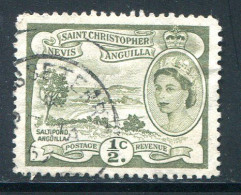 SAINT CHRISTOPHE-NEVIS-ANGUILLA- Y&T N°134- Oblitéré - St.Christopher-Nevis-Anguilla (...-1980)