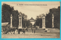 Delcampe - * Madrid (España - Spain) * (AEH, Nr 13) Entrada Al Retiro Por El Paseo De Las Estatues, Cheval, Animée - Madrid