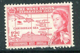 SAINT CHRISTOPHE-NEVIS-ANGUILLA- Y&T N°152- Oblitéré - San Cristóbal Y Nieves - Anguilla (...-1980)